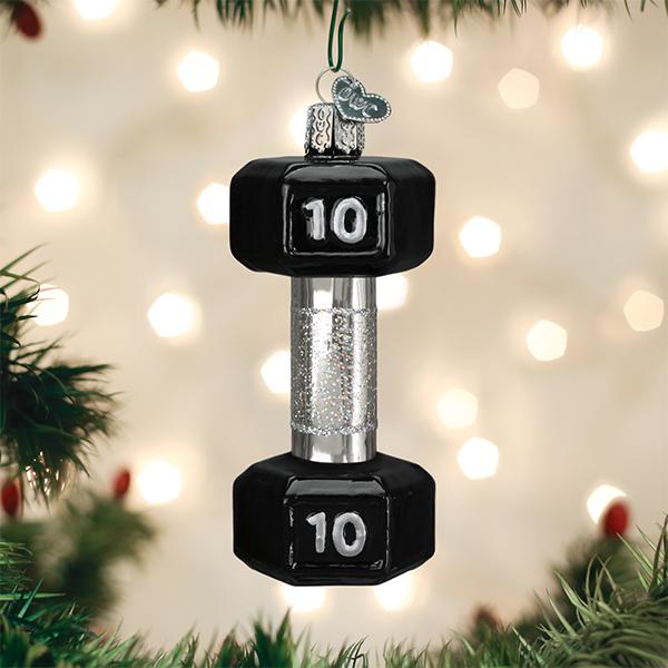 Dumbbell Ornament - Southlake Paws