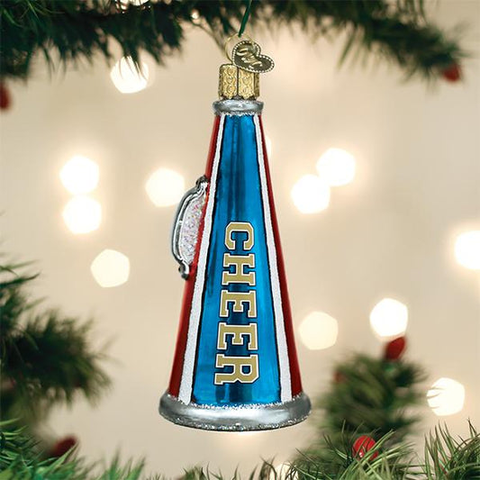 Cheer Megaphone Ornament - Southlake Paws