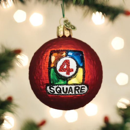 4 Square Ball Ornament - Southlake Paws