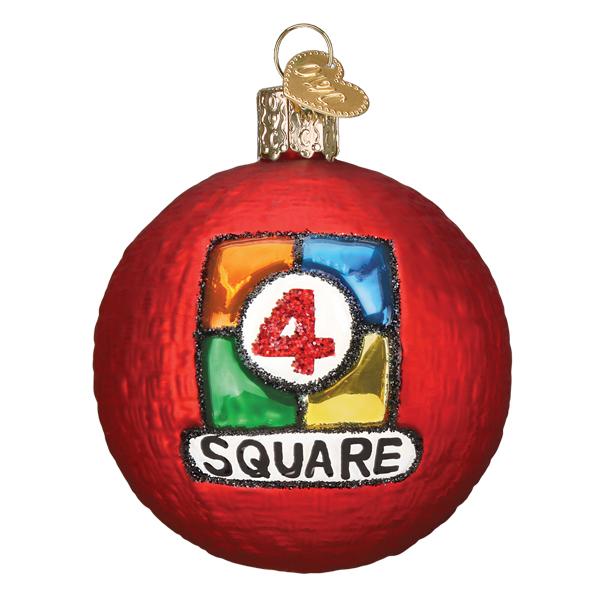 4 Square Ball Ornament - Southlake Paws