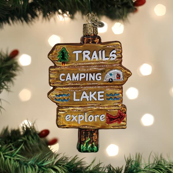 Gone Camping Ornament - Southlake Paws