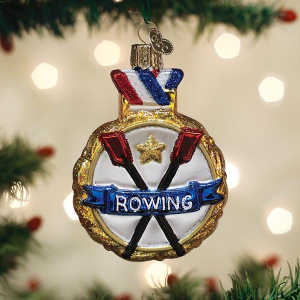 Rowing Ornament - Southlake Paws