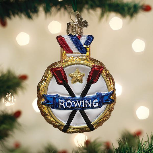 Rowing Ornament - Southlake Paws