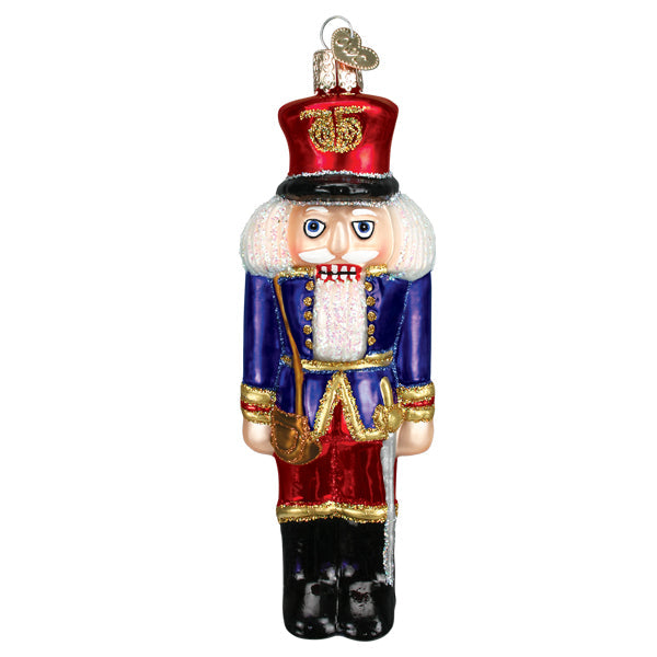 Blue Coat Soldier Nutcracker Ornament - Southlake Paws