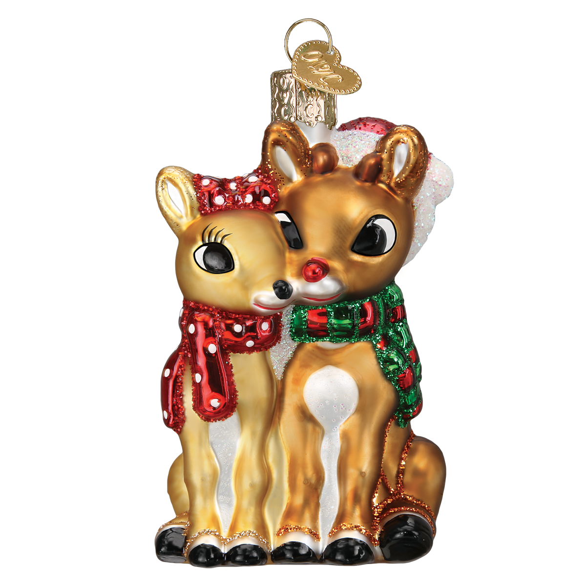 Rudolph® And Clarice™ Ornament - Southlake Paws