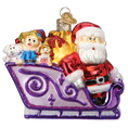 Load image into Gallery viewer, Santa And Friends Ornament - Southlake Paws
