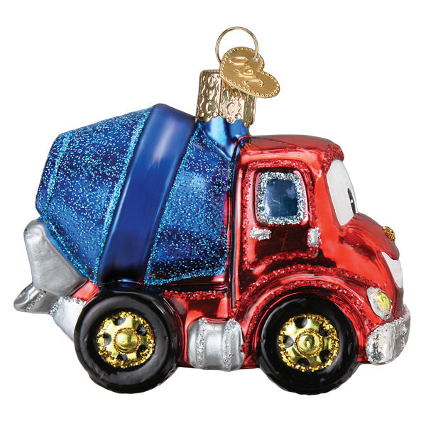Cheerful Cement Truck Ornament - Southlake Paws