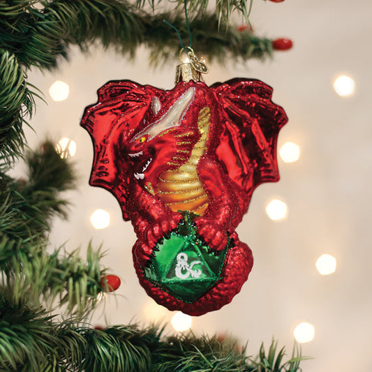 Dungeons & Dragons Red Dragon Ornament - Southlake Paws