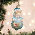 Load image into Gallery viewer, Baby Boys 1st Santa Lovey Ornament
