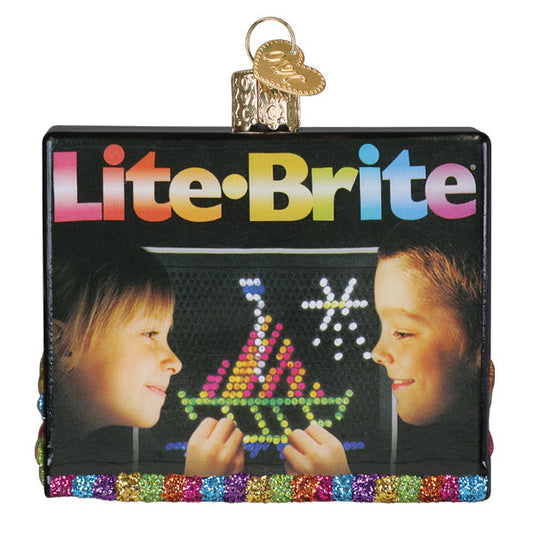 Lite Brite Box Ornament - Southlake Paws