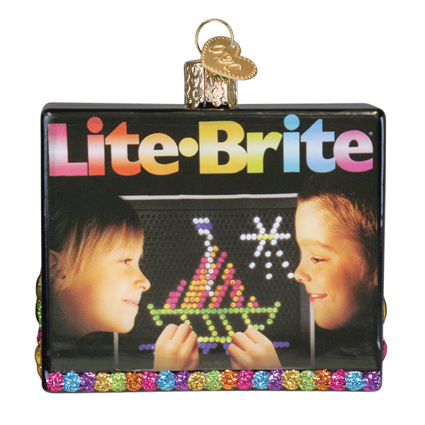 Lite Brite Box Ornament - Southlake Paws