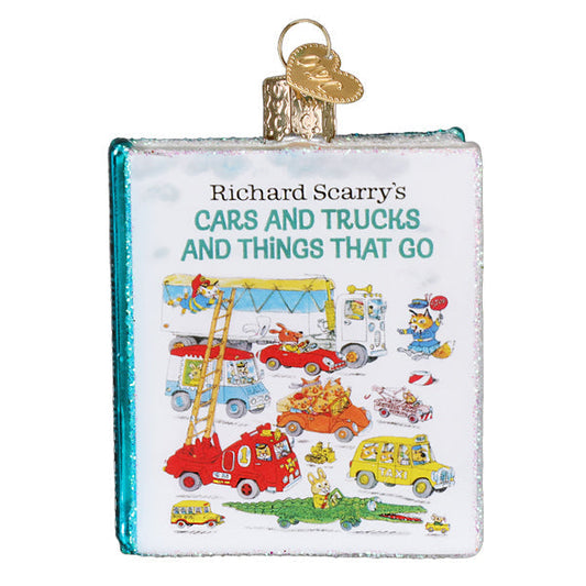Cars & Trucks & Things That Go Book Ornament