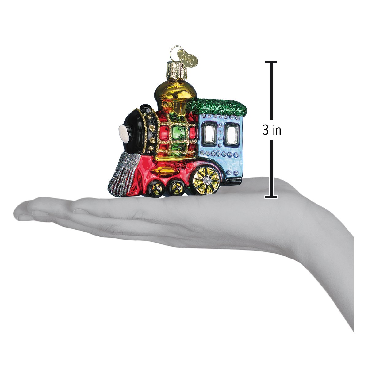 Small Locomotive Ornament - Southlake Paws