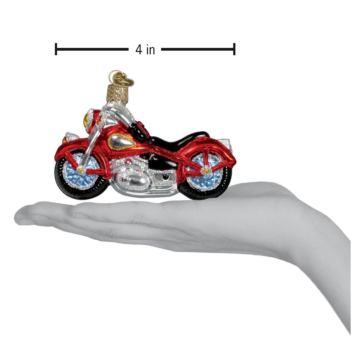 Motorcycle Ornament - Southlake Paws
