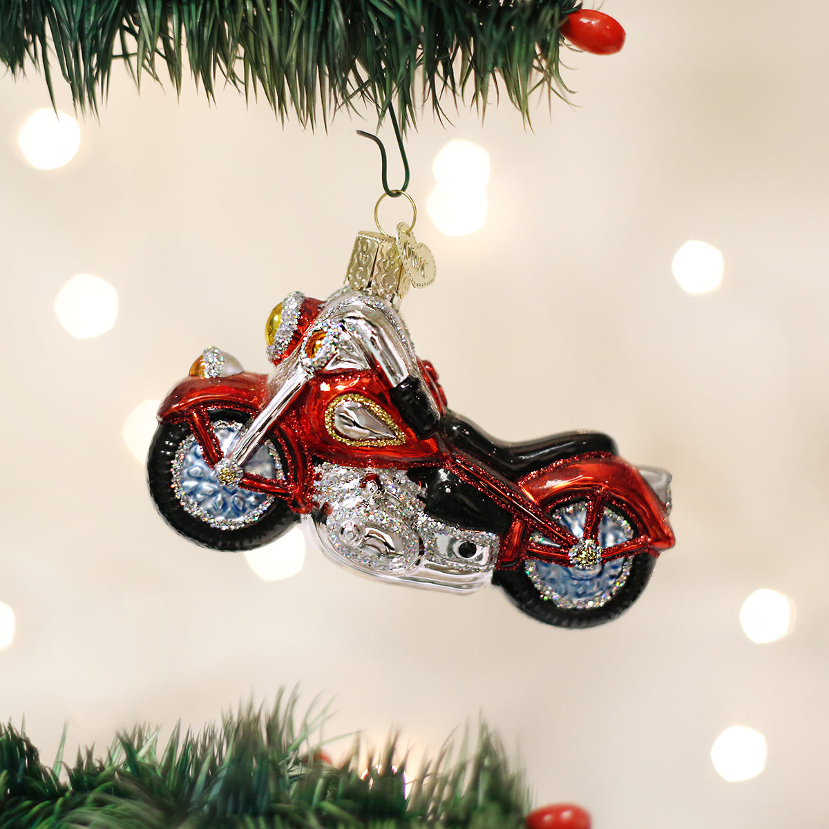 Motorcycle Ornament - Southlake Paws