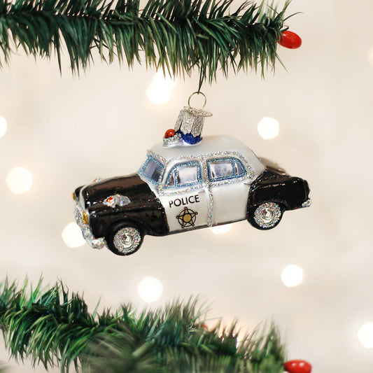 Police Car Ornament - Southlake Paws