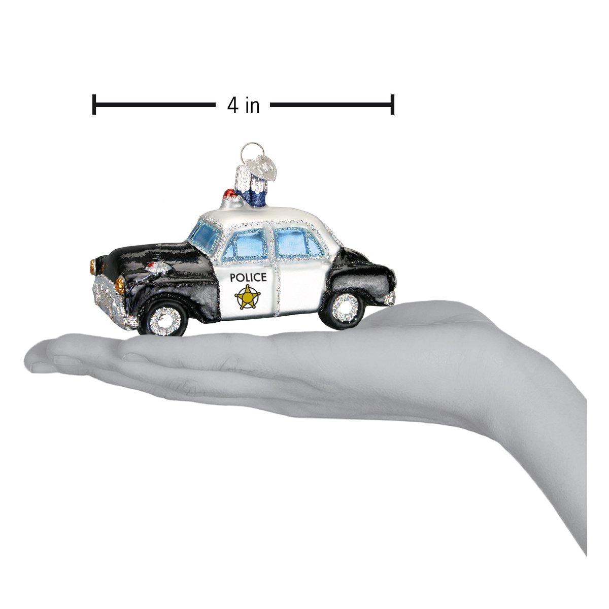 Police Car Ornament - Southlake Paws