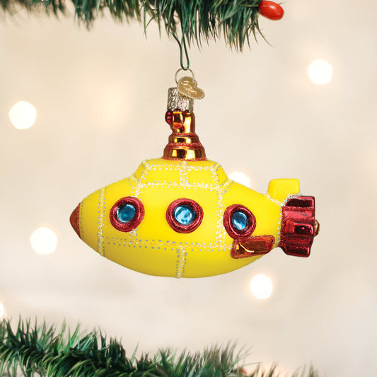 Groovy Submarine Ornament - Southlake Paws