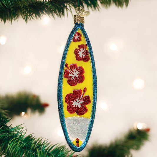 Surfboard Ornament - Southlake Paws