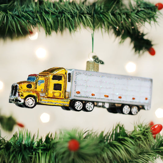 Semi Truck Ornament - Southlake Paws