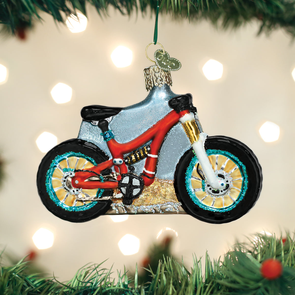 Mountain Bike Ornament - Southlake Paws