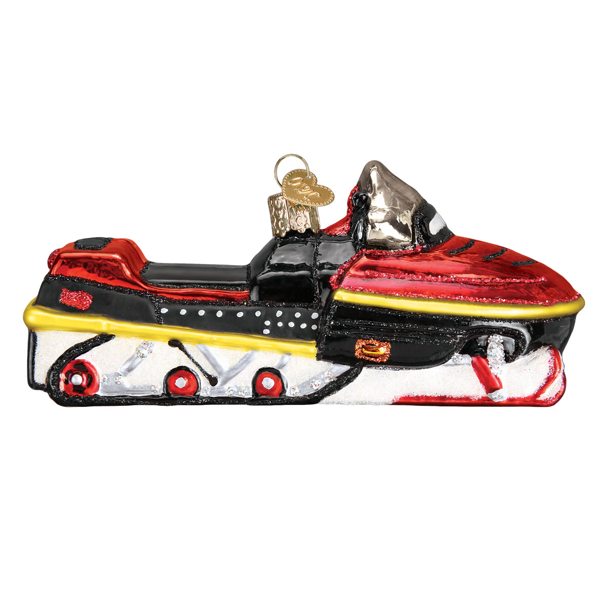 Snowmobile Ornament - Southlake Paws
