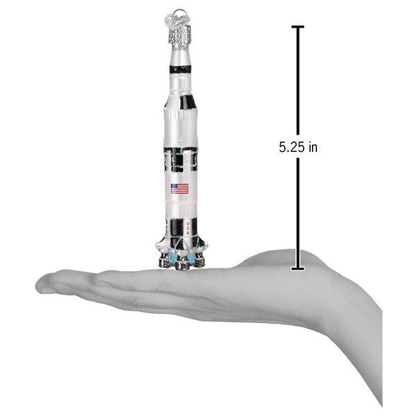 Saturn V Rocket Ornament - Southlake Paws