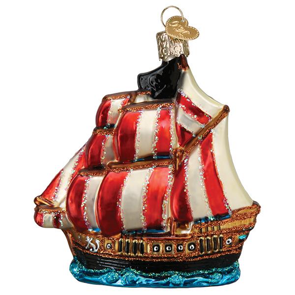 Pirate Ship Ornament - Southlake Paws