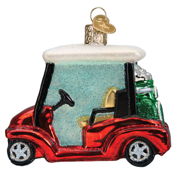 Golf Cart Ornament - Southlake Paws