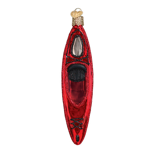 Red Kayak Ornament - Southlake Paws