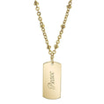 Load image into Gallery viewer, Sentiments Dog Tag Pendant Necklace 16" + 3" Extender
