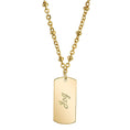 Load image into Gallery viewer, Sentiments Dog Tag Pendant Necklace 16" + 3" Extender
