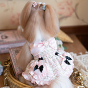 Luxury design Tweed Bow Belle Dog Dress 