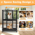 Load image into Gallery viewer, 31" Two-Tier Dog Crate 46A
