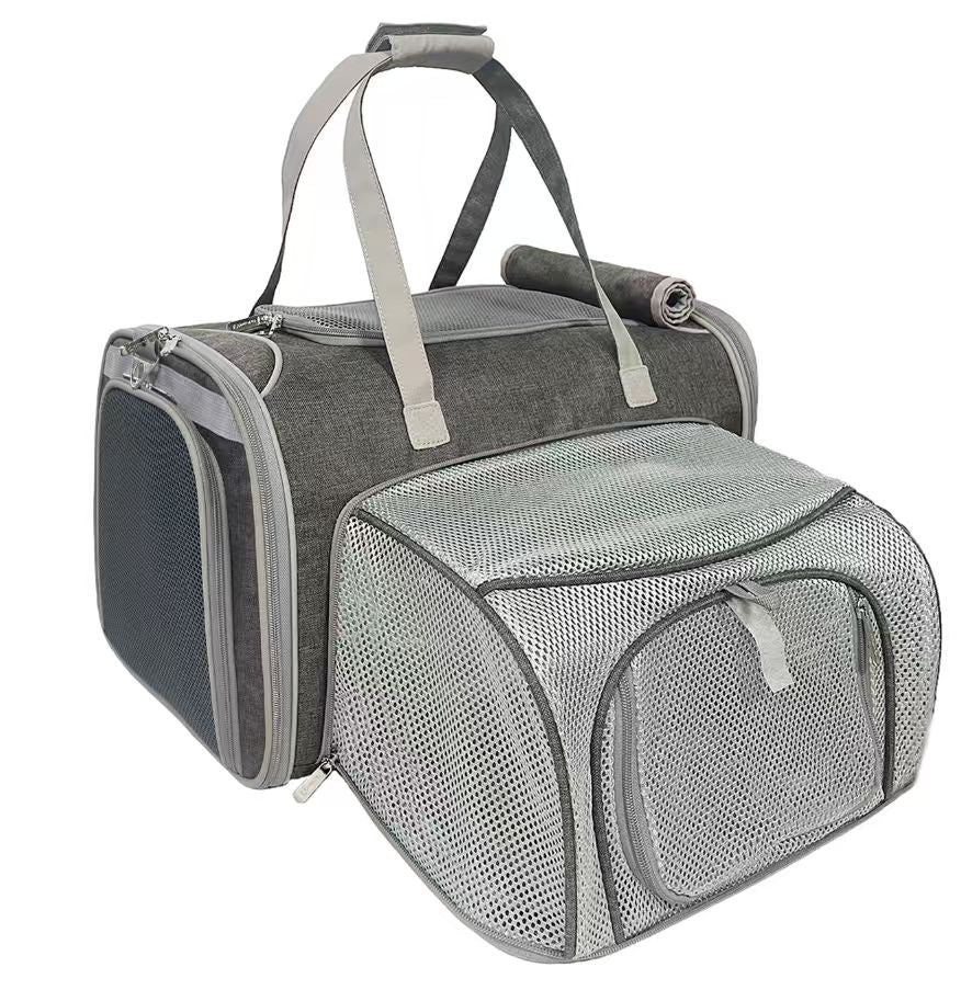 Mr. Peanut's Gold Series Big Apple XL Size Airline Compliant Expandable Pet Carrier