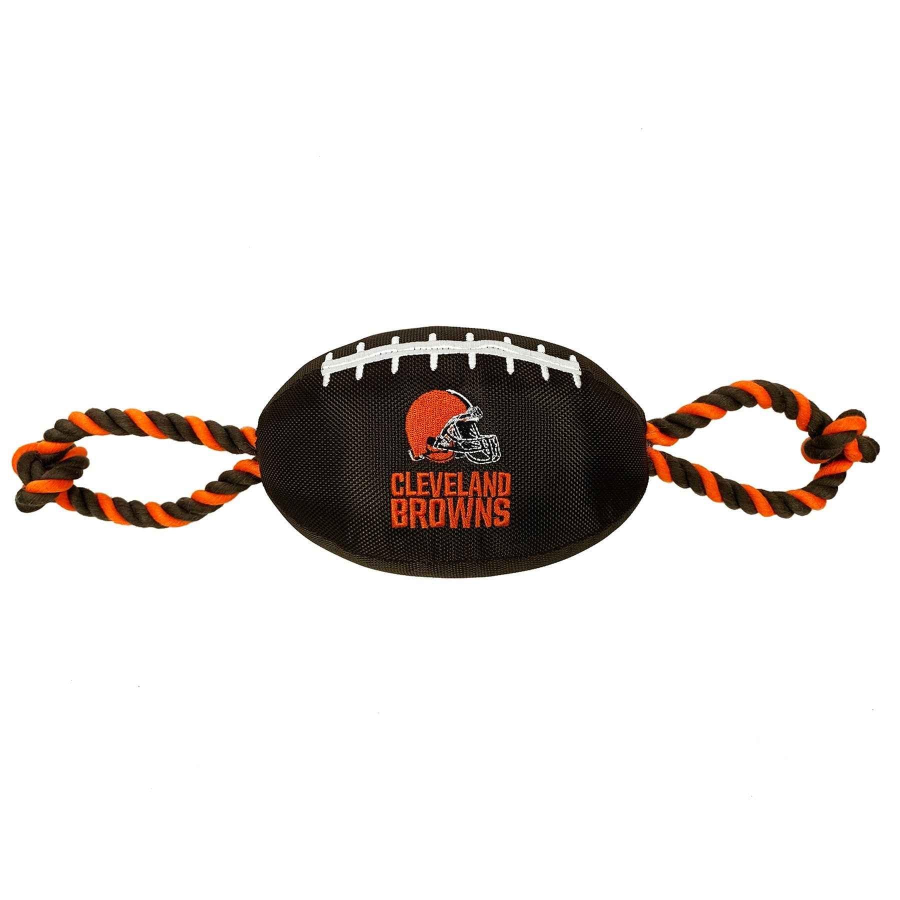 Cleveland Browns Football Dog Toy - NFL Pet Fan Collection