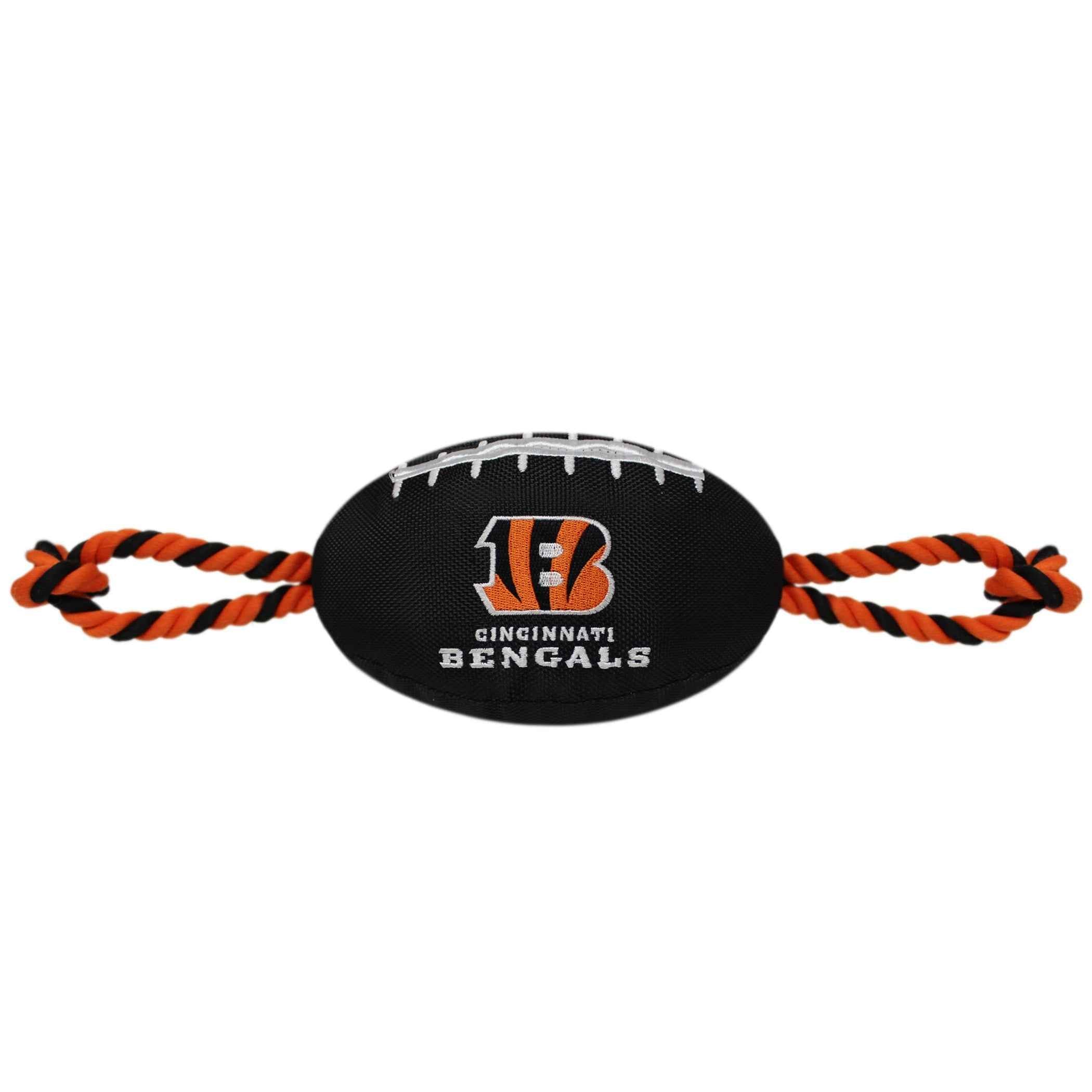 Cincinnati Bengals Football Dog Toy - NFL Pet Fan Collection