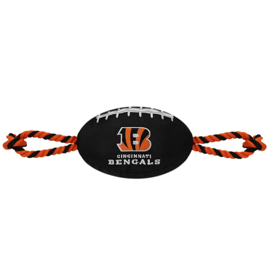 Cincinnati Bengals Football Dog Toy - NFL Pet Fan Collection