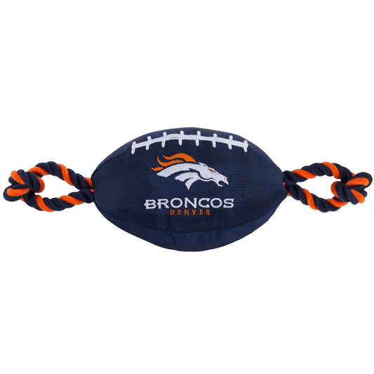 Denver Broncos Football Dog Toy - NFL Pet Fan Collection