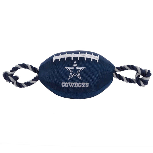 Dallas Cowboys Football Dog Toy - NFL Pet Fan Collection