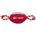 Load image into Gallery viewer, Kansas City Chiefs Football Dog Toy - NFL Pet Fan Collection
