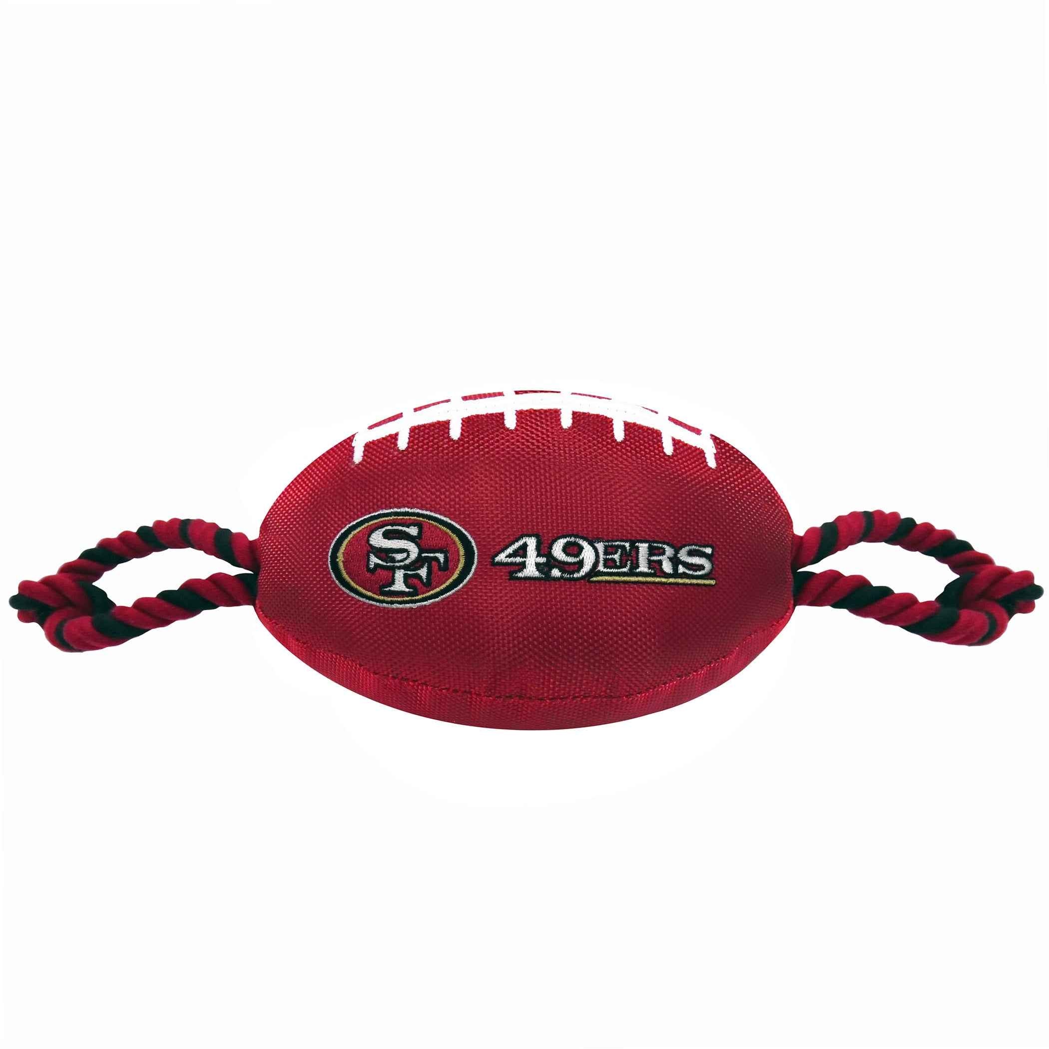 San Francisco 49ers Football Dog Toy - NFL Pet Fan Collection