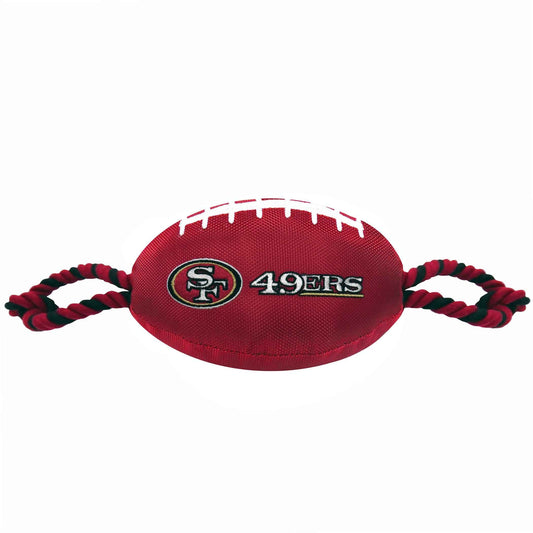 San Francisco 49ers Football Dog Toy - NFL Pet Fan Collection