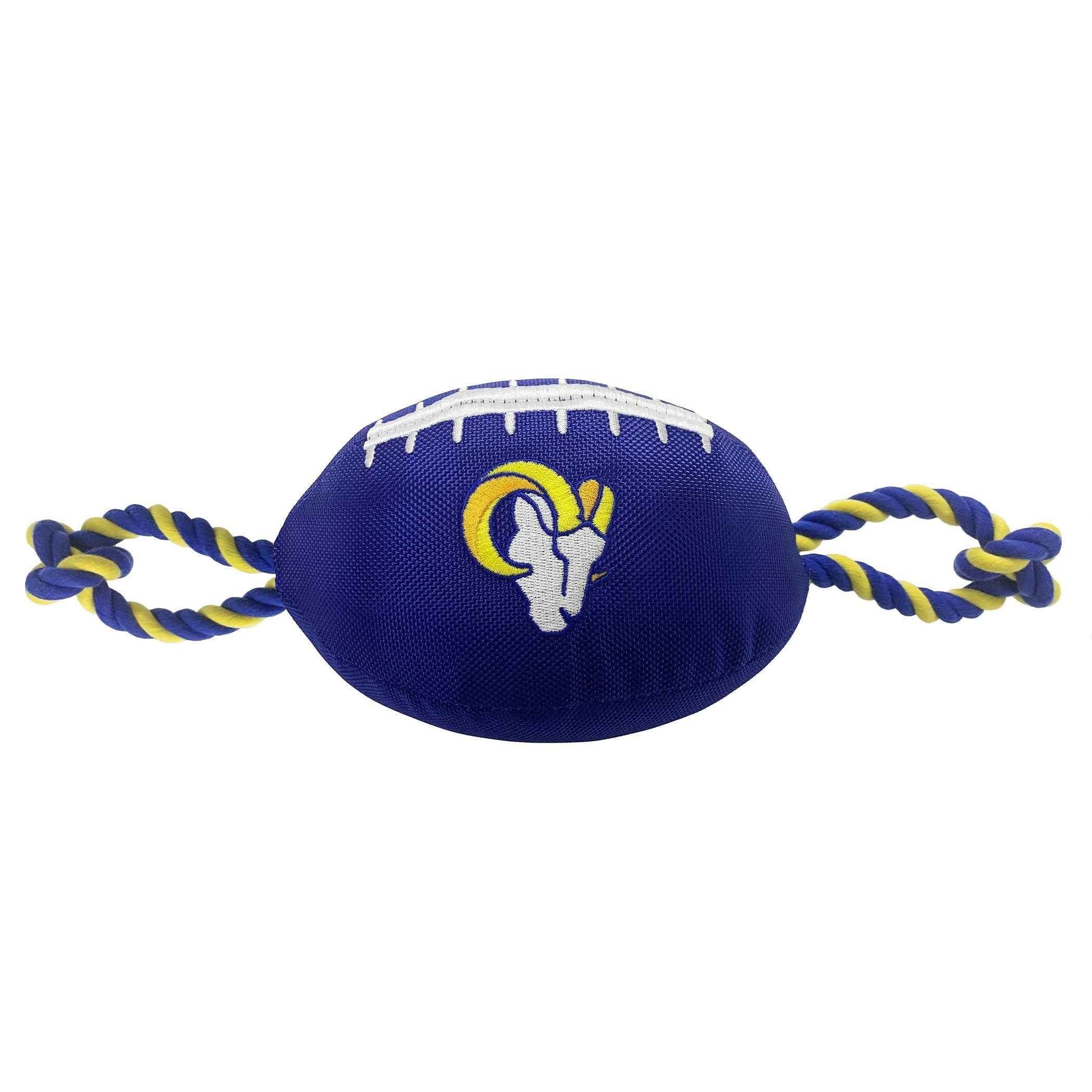 Los Angeles Rams Football Dog Toy - NFL Pet Fan Collection