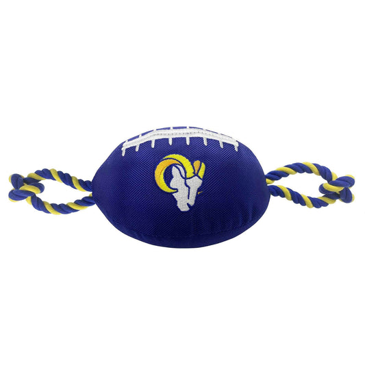 Los Angeles Rams Football Dog Toy - NFL Pet Fan Collection