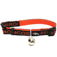 Load image into Gallery viewer, Denver Broncos Cat Dog Collar - Official NFL Pet Fan Gear
