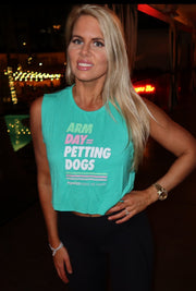 Arm Day Crop Top | Gift for Dog Lovers & Dog Moms