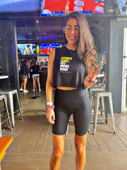 Fitness Goals Crop Top | Gift for Dog Lovers & Dog Owners
