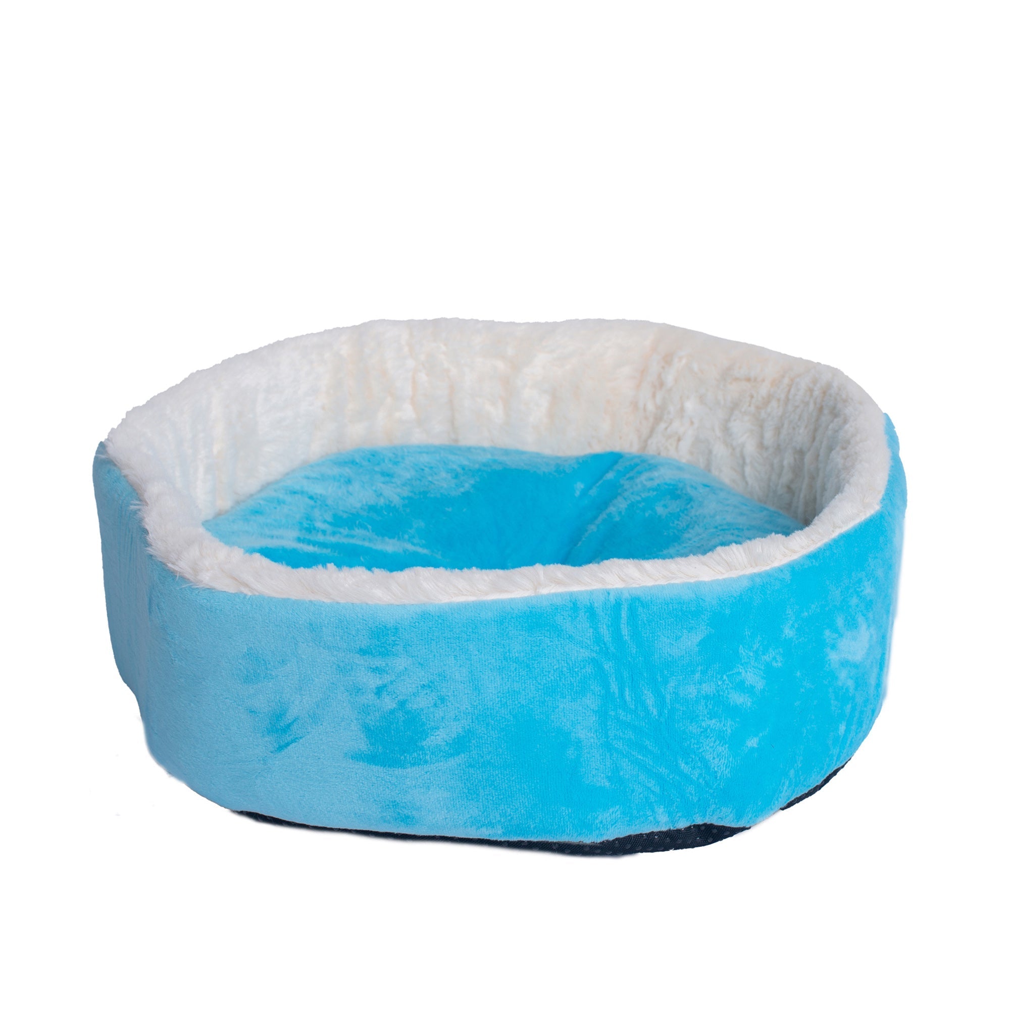 Armarkat Plush Cat Bed C12HTL/MB - 15-Inch - Sky/Blue