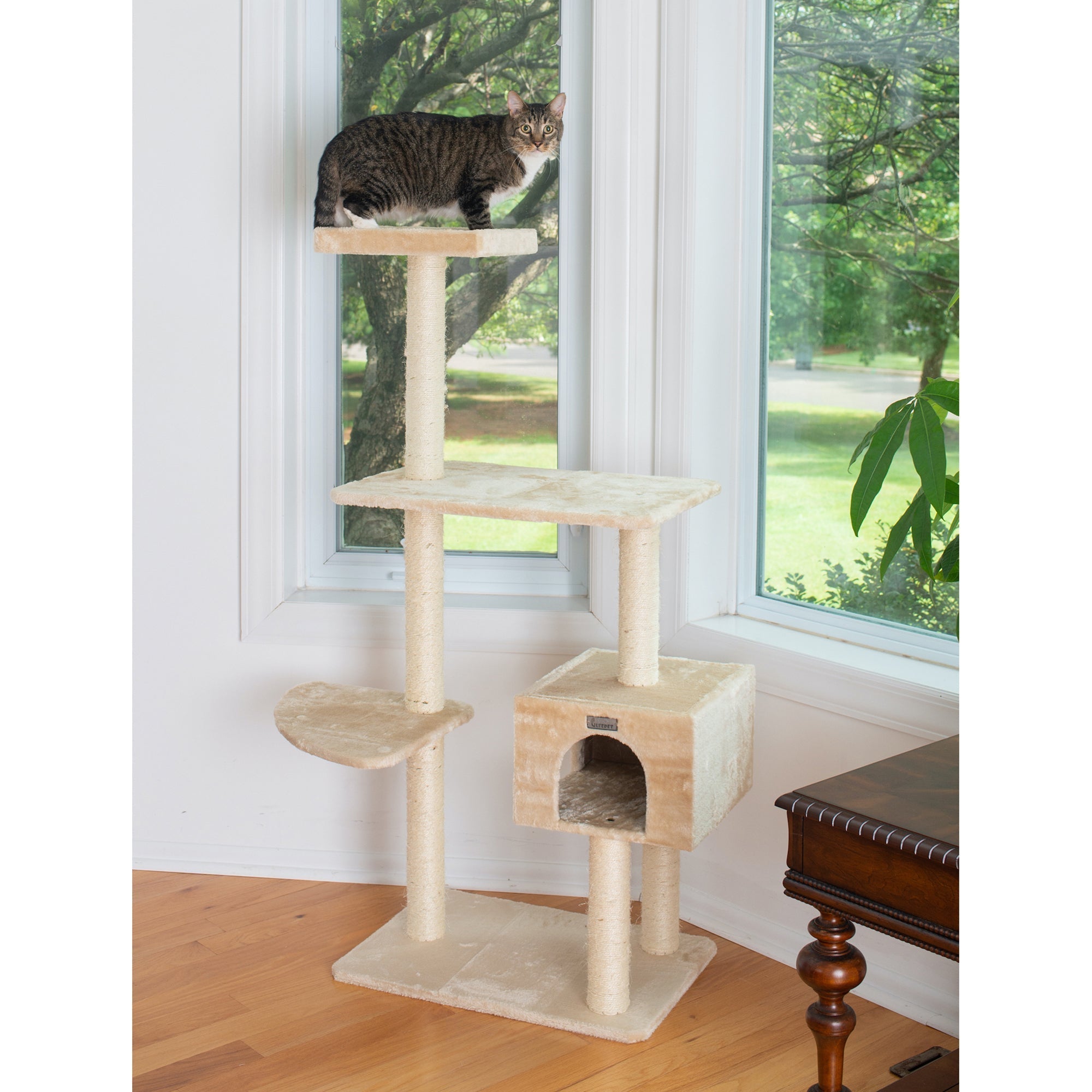 Armarkat Cat Tree GP78560321 - 57-Inch - Beige